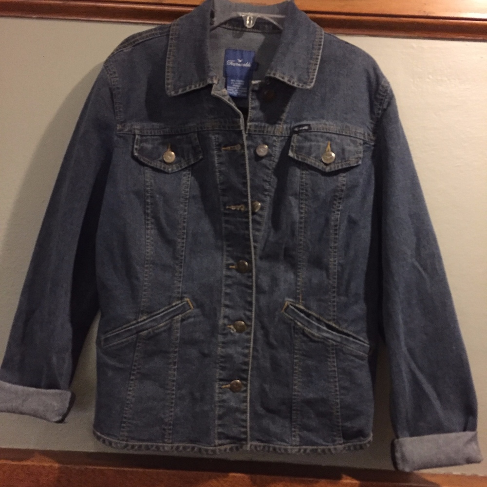 Nordstrom Faconnable Button Down Jean Jacket sz S